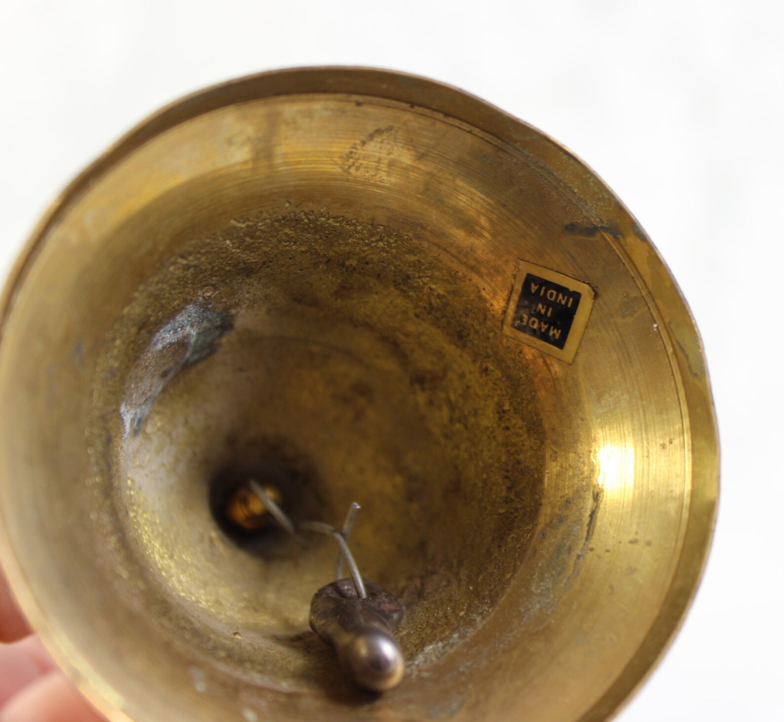 Brass Hand Bell Dinner Bell Antique Vintage Made in India Etsy