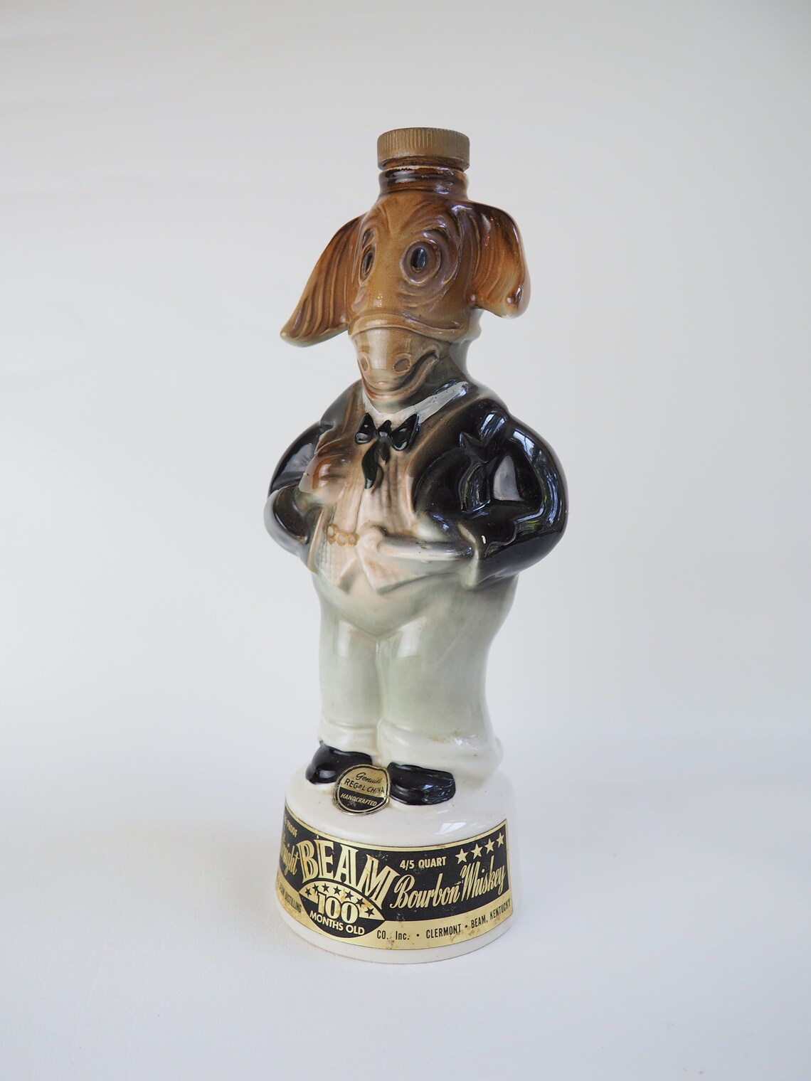 Democrat Jim Beam Donkey Decanter 1960 Ceramic Whiskey Etsy