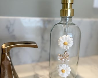 Dispensador de jabón/loción floral, regalo para el Día de la Madre, para inauguración de casa, para anfitriona.