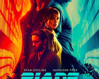 Poster di Blade Runner 2049 / Opera d'arte cyberpunk fantascientifica da parete (Download digitale)
