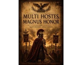 Magnus Honor Latin Poster | Roman Stoic Wall Art, Ancient Rome Decor