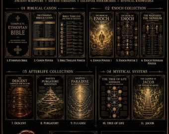 Collezione della Biblioteca Proibita: Bibbia etiope, Enoch, Albero della Vita (11 download digitali)