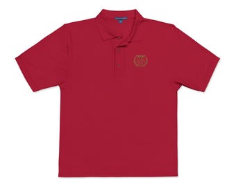 Alea Iacta Est Roman Golden Laurel Polo Shirt | The Die Is Cast