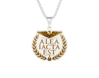 Alea Iacta Est Ciondolo con foto su misura / Collana con foto personalizzata