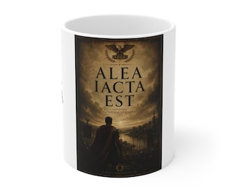 Tazza di filosofia latina Alea Iacta Est / citazione stoica romana