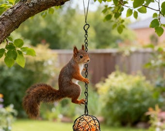 Suet Ball Bird Feeder Set (4 Pack) – Hanging Metal Bird Feeders – Outdoor Garden Feeders – Squirrel Resistant Bird Feeders