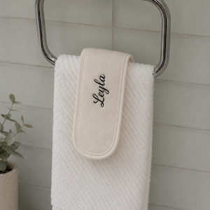 Aangepaste geborduurde naam make-up hoofdband, gepersonaliseerde spa-hoofdband, huidverzorging haarwrap, cadeau bruidsmeisje, zelfzorgcadeau