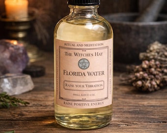 Handgemaakt Florida-water: gezegend voor ritueel, reiniging en bescherming (4 oz)