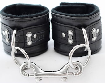 Vegan Bdsm/Bondage Cuffs Restraints / Made from Recycled Bike Tubes (Mature content)