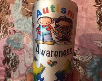 Autism  Awareness tumbler