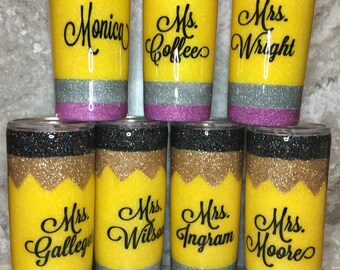 Lápiz personalizado o crayón vaso de 17 oz