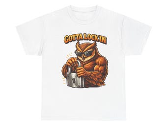 Copy of Gotta Lock In Owl Tee | Athletic Mascot, Motivational Graphic Shirt