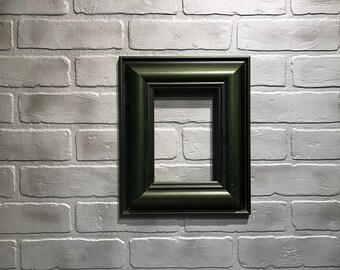 Green Wood Modern Picture Frame,cottage style frame , Italian Frame, Deep Frame, 5 x 7’’,Clearance sale # 2