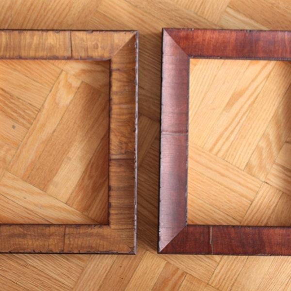 5 x7 '' Picture  Frames Set of  2 Brown Bark Finish