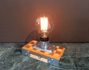 Industrial Table Lamp Chessboard