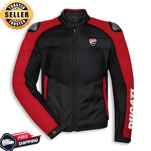Ducati Corse Tex Summer C3 motorcykeljacka designad av Dainese och Drudi Performance. bild 1