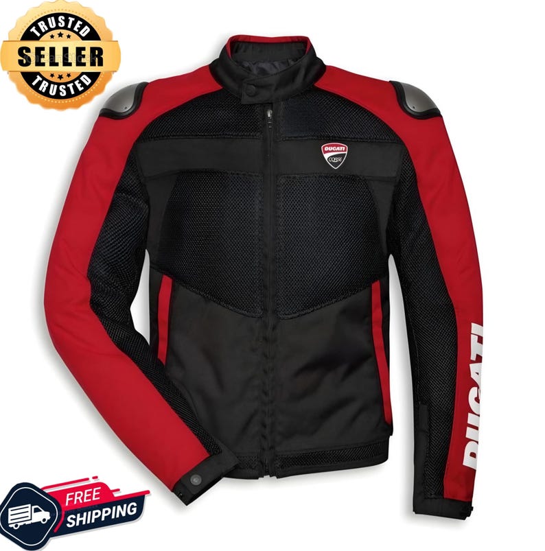 Ducati Corse Tex Summer C3 motorcykeljacka designad av Dainese och Drudi Performance. bild 1