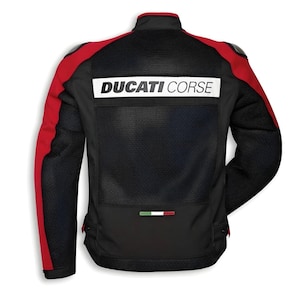 Ducati Corse Tex Summer C3 motorcykeljacka designad av Dainese och Drudi Performance. bild 2
