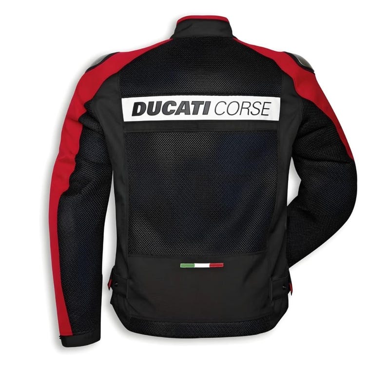 Ducati Corse Tex Summer C3 motorcykeljacka designad av Dainese och Drudi Performance. bild 2