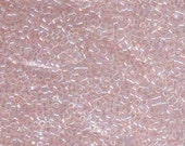 Miyuki Delica Beads - 7.5 GRAMS - DB082 - Color Lined Rainbow Lt Pink - Size 11 0