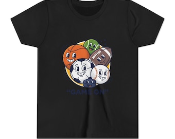Camiseta juvenil Playful Sports Balls 'Game On' / Juega todo el día