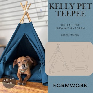 Kelly Pet Tipee Symönster PDF | Husdjurssäng och leksakben ingår | Digital nedladdning