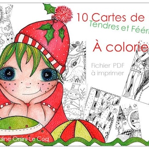 Cartes de Noël tendres et féériques