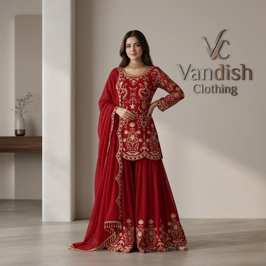 Pakistani Red Dress