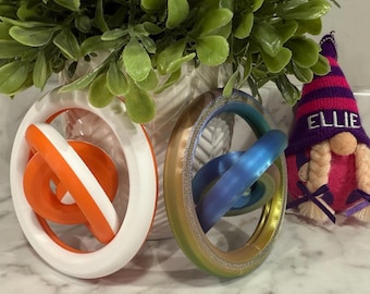 3D Printed Orbital Gyro Fidget Spinner | Color Customization | Sensory ADHD Toys