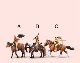 Miniature Figure Handpaint Native American Horse Scale 1/64 or Scale H0 1/87 for diecast or diorama