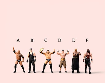 Miniature Figure Pro Wrestler Scale 1/64 or Scale H0 1/87 for diecast or diorama