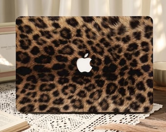 Leopard Print Macbook Case Custom for Pro 16/15/14/13,Custom Mac 2025 Air 15/13" Laptop Cover,Macbook A3240 Case,Neo A18,Macbook Ret 13/15
