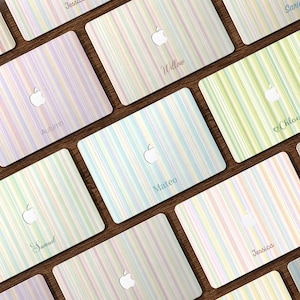 Funda para MacBook con rayas coloridas, personalizada para Pro 16/15/14/13, funda para portátil Mac 2025 Air 15/13", funda para MacBook 2025 A3240, Neo A18, MacBook Ret 13/15