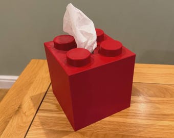 Dispensador de pañuelos inspirado en Lego