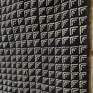 Black Mudcloth Fabric, Mudcloth Textile, Unique Mudcloth Fabric