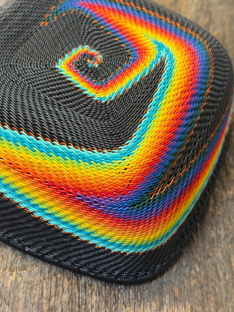 Zulu Telephone Wire Basket: Handwoven South African Bowl - Etsy