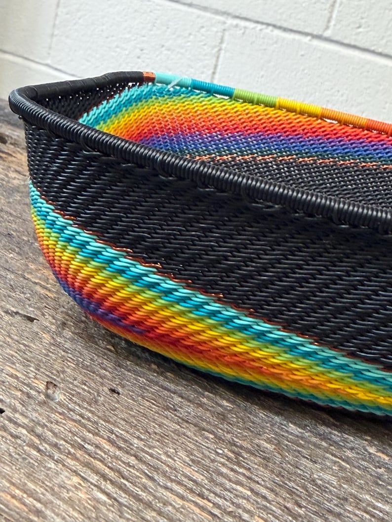 Zulu Telephone Wire Basket: Handwoven South African Bowl - Etsy