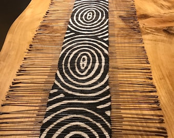 Mudcloth Table Runner, African Tapestry, African Table Runner, Woven Mudcloth Art, African Home Decor, Boho Wall Art, Mudcloth Fabric Runner