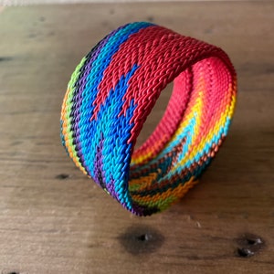 Telephone Wire Bangle, Zulu telephone wire bracelet
