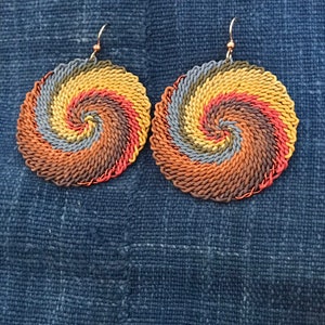 Telephone Wire Earrings, Zulu Telephone Wire Jewelry
