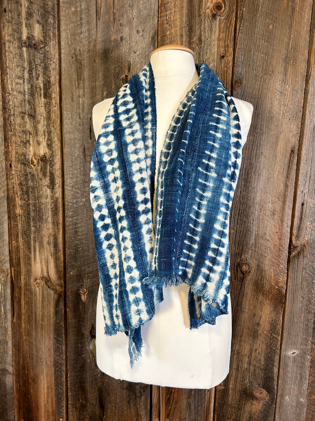 Indigo Scarf Indigo Fashion Indigo Dyed Scarf Indigo Shawl Etsy