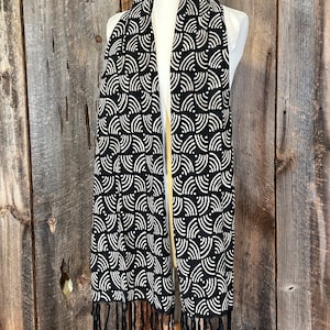 Bogolan Mudcloth Scarf, Mudcloth Shawl, Authentic Mudcloth