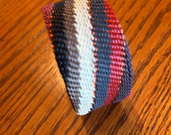 Zulu Telephone Wire Bangle: Handwoven South African Bracelet