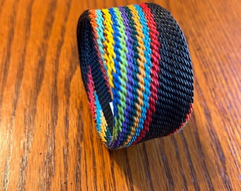 Zulu Telephone Wire Bangle: Handwoven South African Bracelet