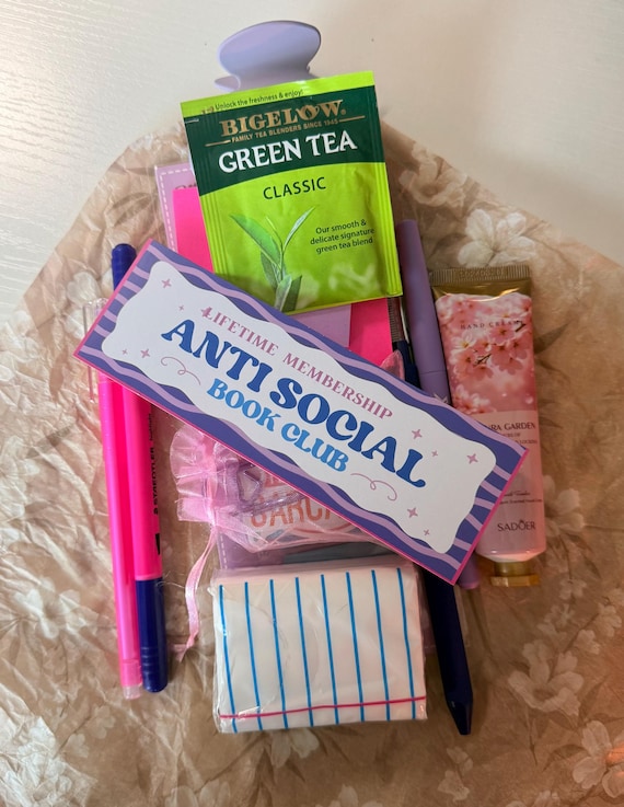 Cozy Reader Kit | Bookmark, Pens, Tea, Hand Cream | Book Lover Accessories