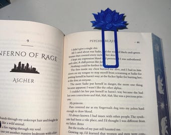 3D Printed Lotus Flower Bookmark | Floral Reading Accessory for Book Lovers