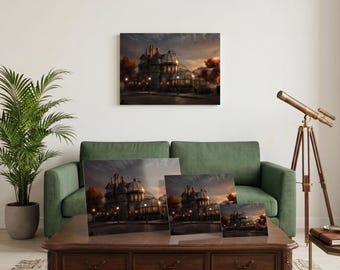 Impression botanique conservatoire fantastique, décor d'apothicaire alchimiste arsythien, art mural TTRPG
