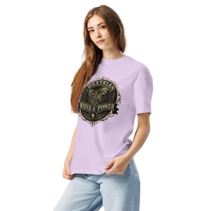 Wextrian Water & Power unisex garment-dyed heavyweight t-shirt | Steampunk Fantasy Worldbuilding Apparel | TTRPG and Book Lover Gift