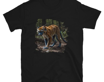 T-shirt grand félin de Vhekara | T-shirt Fantasy Rainforest Panther