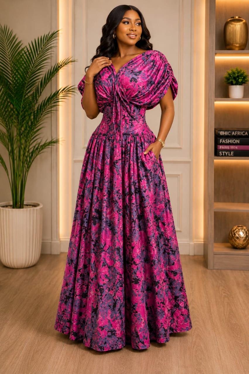 Pink African Dress